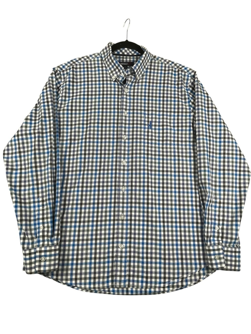 Johnnie-O Shirt Plaid Check Preppy Casual Workwear Button Down Shirt - Sz L
